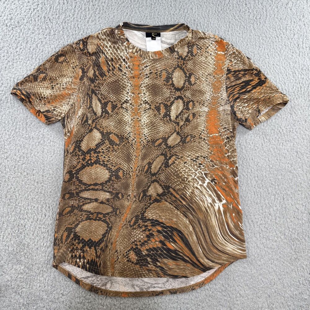 Vtg Roberto Just Cavalli Snakeskin Print T Shirt Top 48